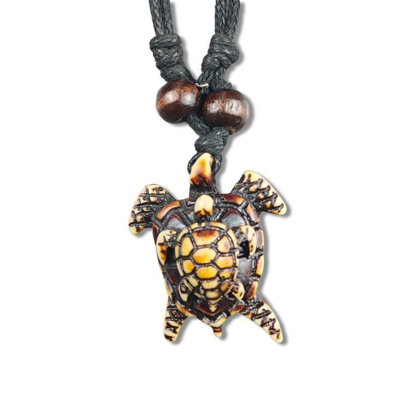 Vintage Animal Necklace, Springy Turtle Resin Jewelry Pendant, Sweater Chain Couple Accessories