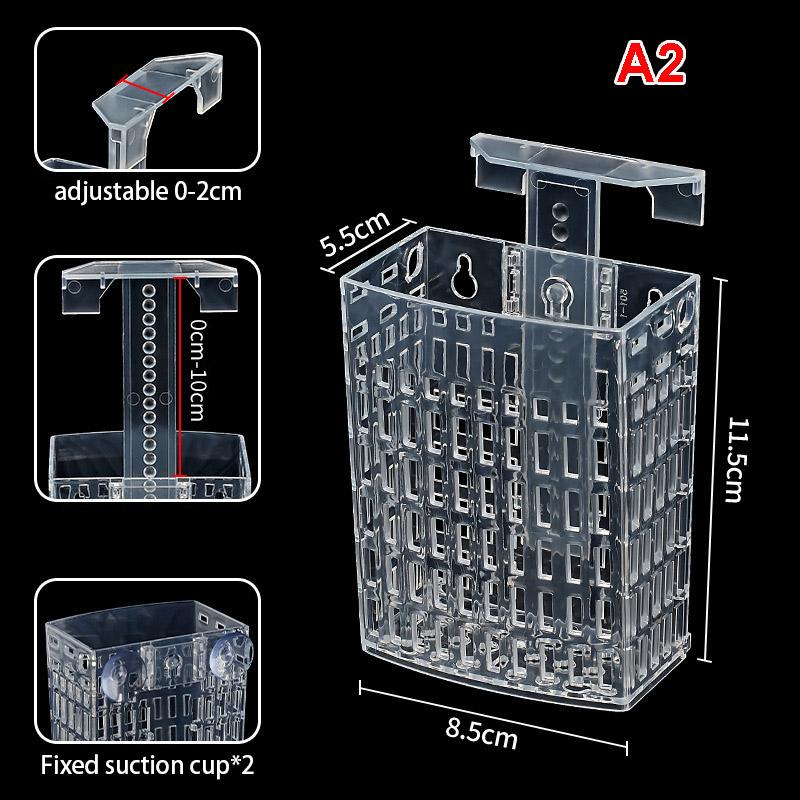 Fish Tank Hydroponic Basket Aquarium Water Plant Landscape Holder Turtle Pond Planting Hanging Basket Fish Tanks Decoration