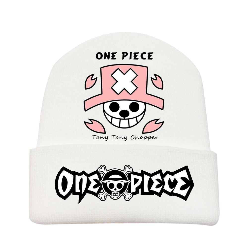 One Piece Anime Knit Hat: Warm Velvet Lined, Rolled Brim, Adult Outdoor Beanie