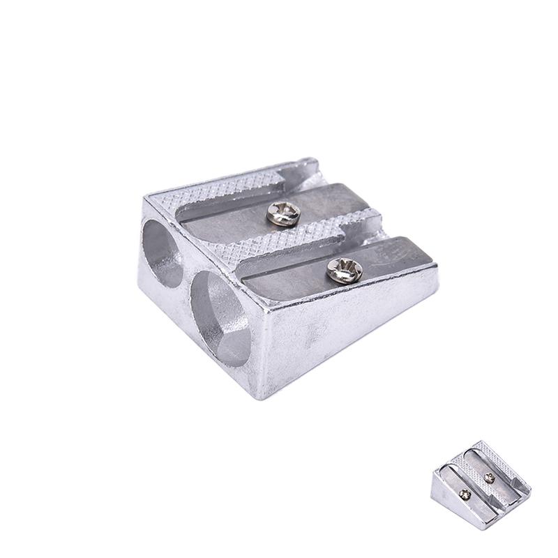 3Pcs Metal Pencil Pens Sharpeners Two Hole For Home Schools Offices Children Jb
