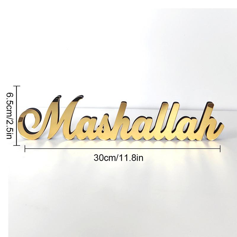 Ramadan Mubarak Acrylic Ornament For Home Islamic Muslim Party Decor 2025 Eid Mubarak Ramadan Kareem Decoration Eid Al Adha Gift