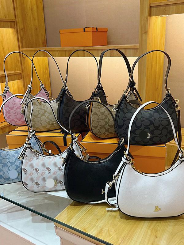 Dámská retro taška přes rameno s potiskem písmen pro rok 2025 – Trendy všestranná crossbody a podpažní kabelka