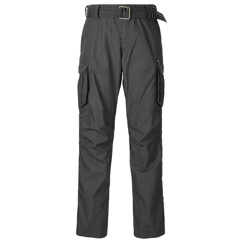 DECATHLON 100 Series Slim Durable and Comfortable Multi-Pocket Outdoor Hiking Cargo Pants Men's Carbon Grey