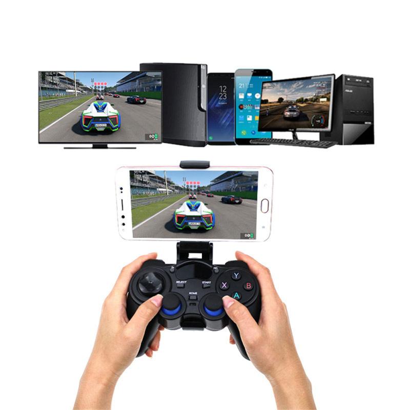 2.4g sem fio gamepad suporte de montagem ajustável smartphone suporte telescópico controlador de jogo gamepad
