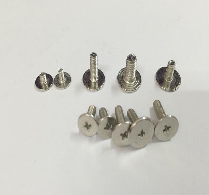 Nickel Plated Flat Head Machine Screw M2.5 M3 M4 - Thin Edge for Electronics