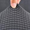 Elastischer Jacquard Sofabezug mit Schürze, Monochrom, Dick, Wohnzimmer, 1-Sitzer, 2-Sitzer, 3-Sitzer, 4-Sitzer