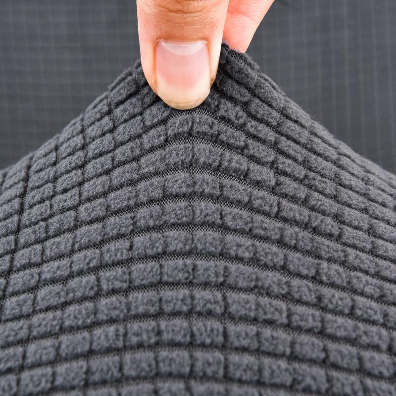 Elastischer Jacquard Sofabezug mit Schürze, Monochrom, Dick, Wohnzimmer, 1-Sitzer, 2-Sitzer, 3-Sitzer, 4-Sitzer