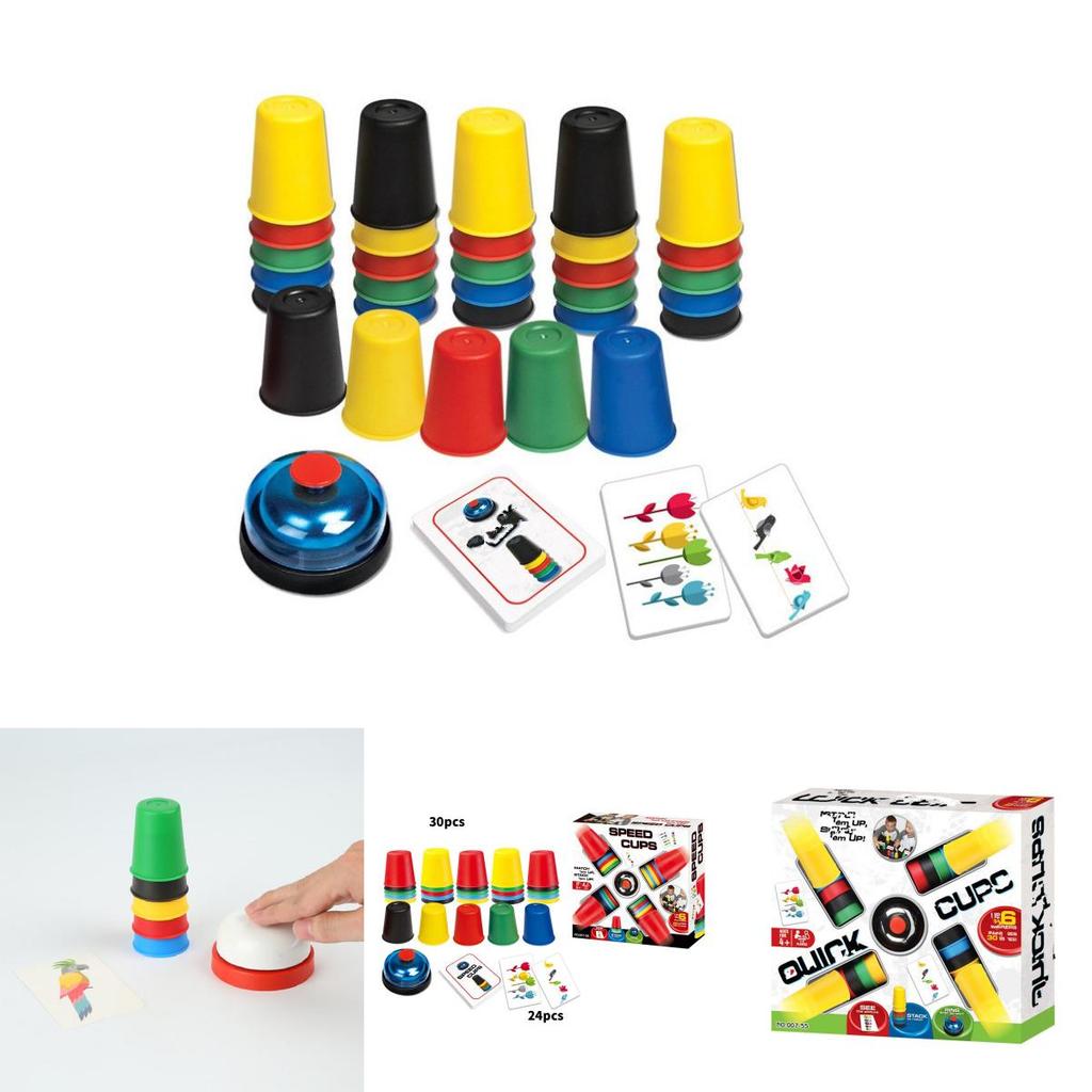 Creative Childrens Stacking Cup Game With Fast Speed Competition For Reaction And Insight Development