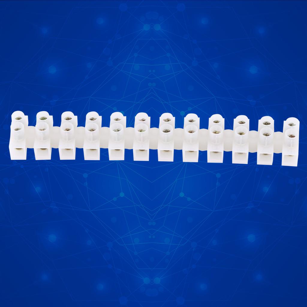 10pcs 360V 10A Row Screw Terminals Electric Barrier 12-terminal Strip Block