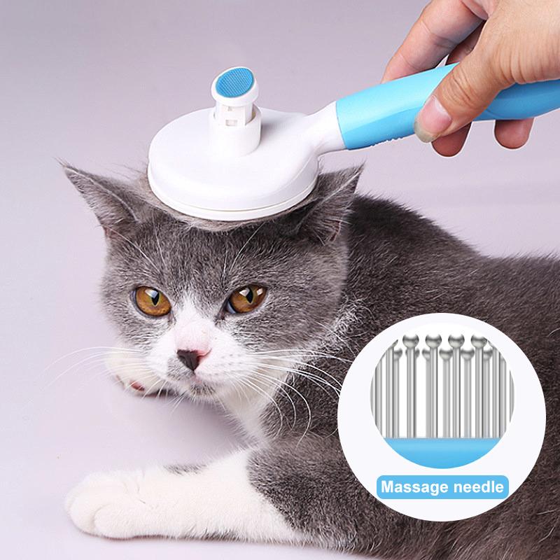 

Щетка для удаления волос с домашними животными, автоматическая расческа для удаления волос, массажная расческа для удаления волос с собакой, самоочищающаяся игольная расческа для кошек