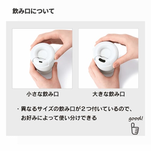 Gowell Convenience Store Mug Tumbler, Stacking, Convenience Store Coffee, 2-Layer, Insulated Cup (Direct Drinking, Lid Included), 350ml, Black, TS-129