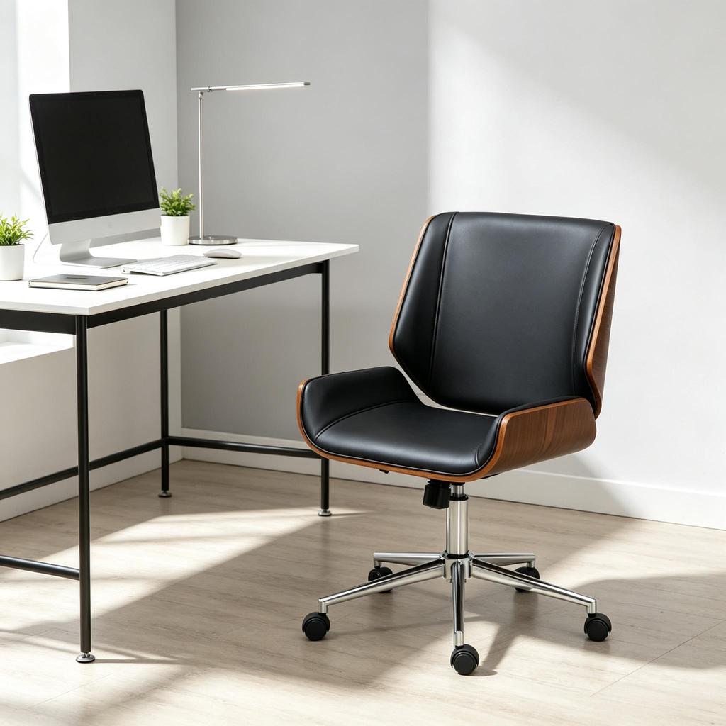 Ergonomic Office Chair with Height Adjustment and Swivel Function,Desk Chair with Comfortable Seat,Compact Office Chair(only with Office Chair)
