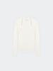 HAVELESS Modal Blend Square Neck Knit Top Ivory
