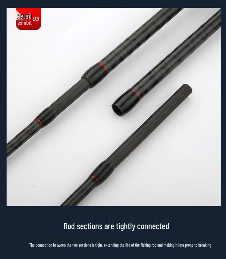 XH Lightweight Thunder Strong Heavy Black Bass Single Long-Cast Fishing Rod Set