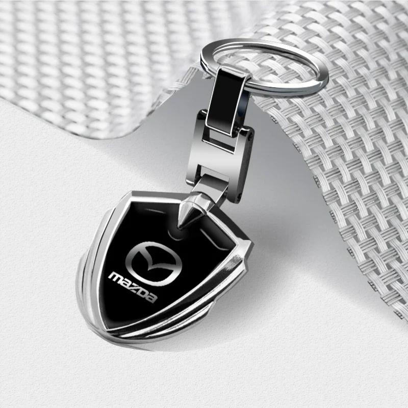 1 Stück 3D Metall Auto Schlüsselanhänger Zubehör für Mazda 2 3 6 Axela CX7 2 CX30 CX5 6 GH Atenza CX3 5 RX8 RX7 MX5 8 323 CX9 Verisa CX8