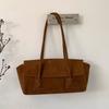 Elegant Suede Tote Bag for Women – Classic Top Handle Handbag with Structured Design and Minimalist Style
