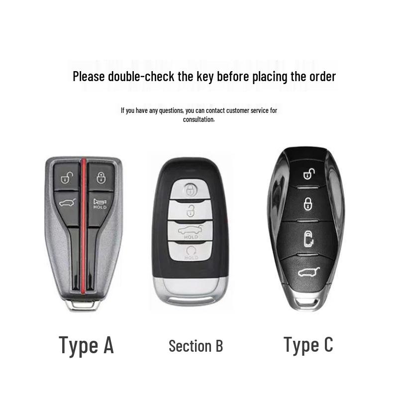High-End Protective Key Case for Hongqi Models HS5, HS7, H5, H9, HS9, H7