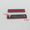 1Pc MODELLISTA Logo Car Front Lip Small Label Grill Fender Side Rear Trunk Badge Emblem Sticker Decals Styling Auto Accessories