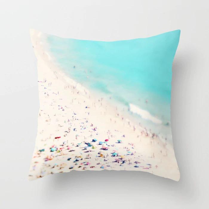 

Fashionable Peach Leather Velvet Simple Colorful Bedding Pillowcase Without Pillow Core 45*45cm