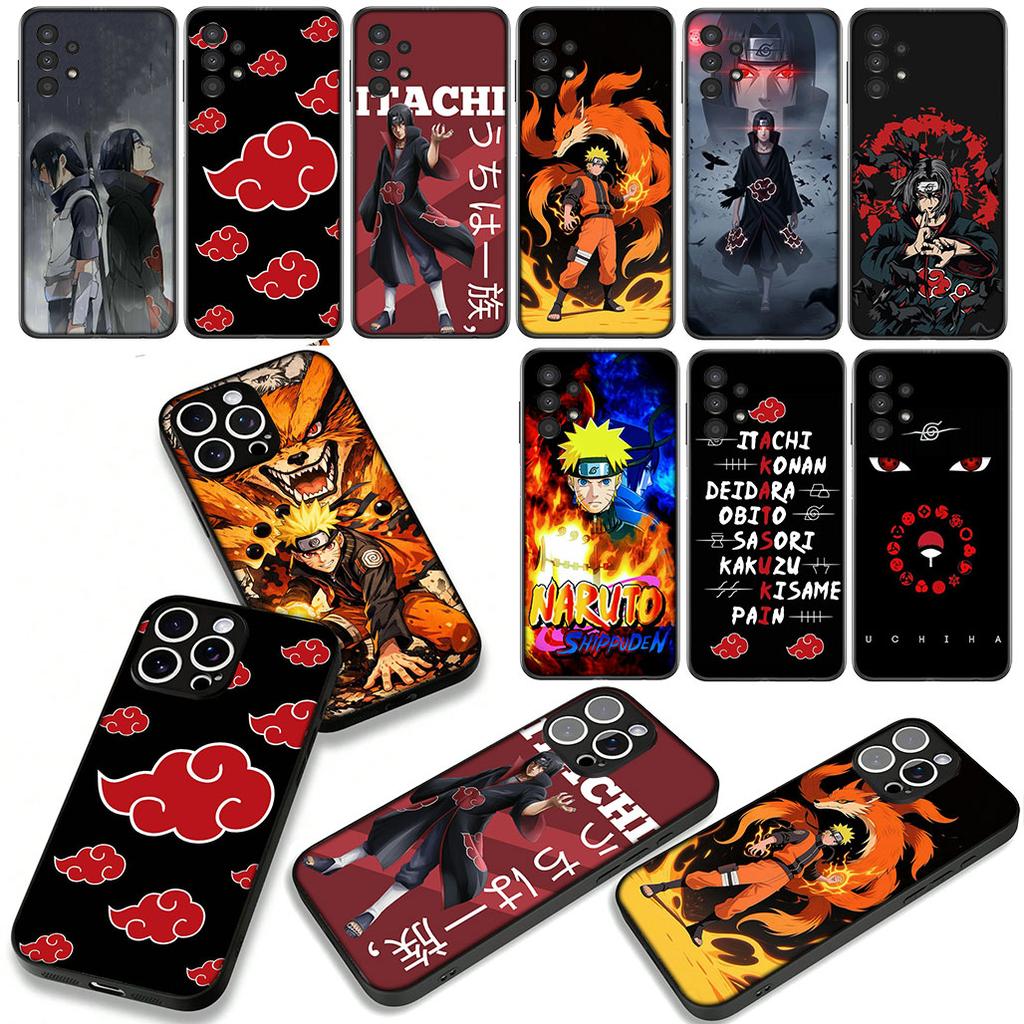 for Samsung Galaxy A25 A37 A57 A12 A14 A50 A51 A70 A71 A72 A04 M15 Note 20 9 8 10 Case Sasuke Uchiha Itachi Narutos Akatsuki