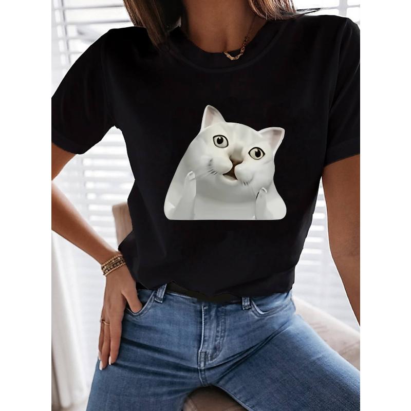 Women s Breathable Polyester Short Sleeve Tee Relaxed Fit Easy Care XXL чёрный