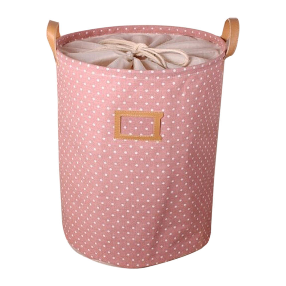 New Barrel Shaped Signature Cotton High Capacity Drawstring Bags Makeup