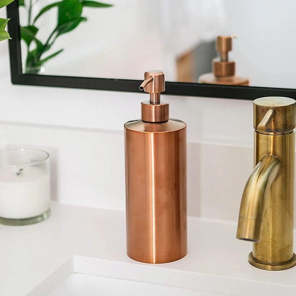 Stainless Steel Gel Bottle 250ml/350ml/550ml Hand Sanitizer Bottle Lotion Pump  Countertop