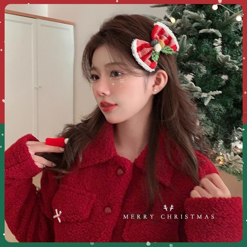 Women's Christmas Plush Hat Headband Hair Accessories