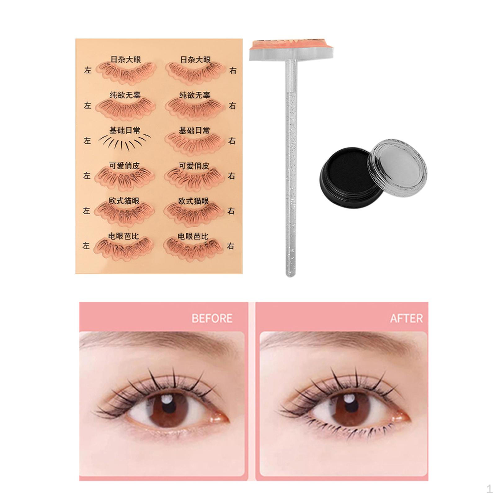 Eyelash Pads Stencil, Lazy Quick Makeup under Lash Template, Eye Tool Pad for
