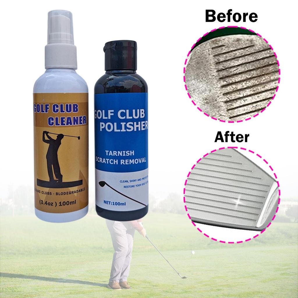 Golf Club Cleaner 100ml Maintenance Polish for Balls Putters Irons