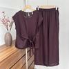 Elegant Ice Silk T-shirt & Casual Pants Set for Young Mothers - Summer Style, Age-Defying, Perfect for Middle-Aged & Seniors