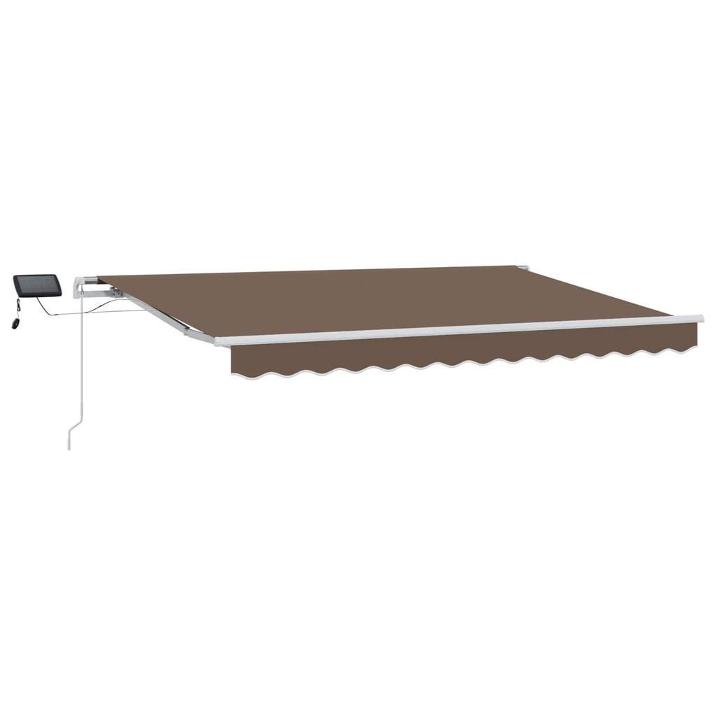 Retractable Awning Taupe 300 X 250 Cm Fabric and Aluminum