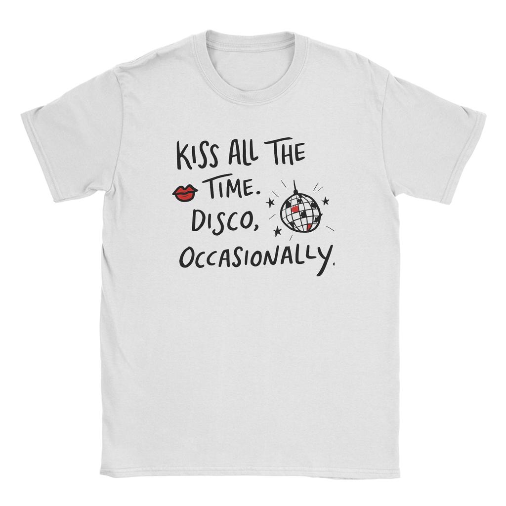Unisex HHarry SStyles Kiss all the time T Shirt Cotton Clothes Casual Short Sleeve Crew Neck Tees Unique TShirts