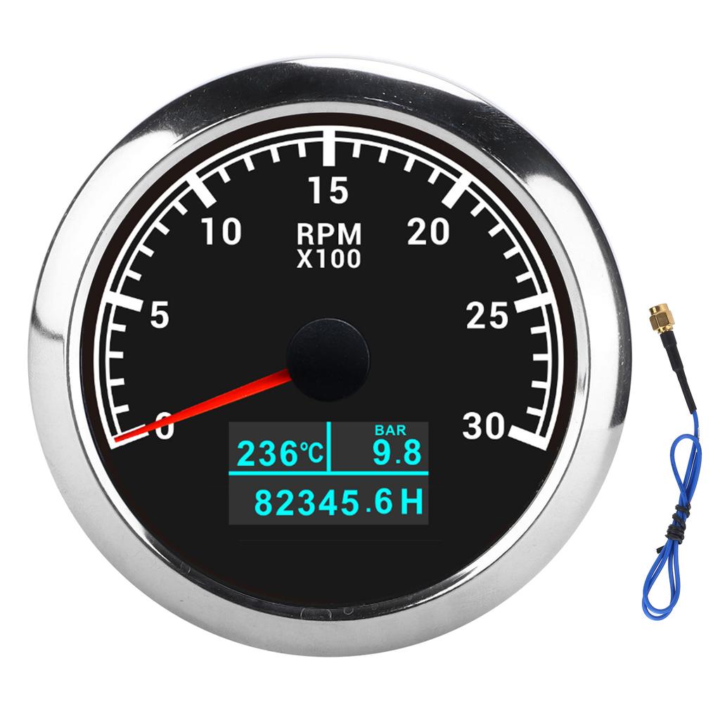 Pointer Tachometer Waterproof 3 In 1 Multifunctional for Car Modification Automobile Boats