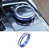 Blue Button Sticker 1* For BMW 3-Series 19-22 Aluminum Middle Console Multimedia