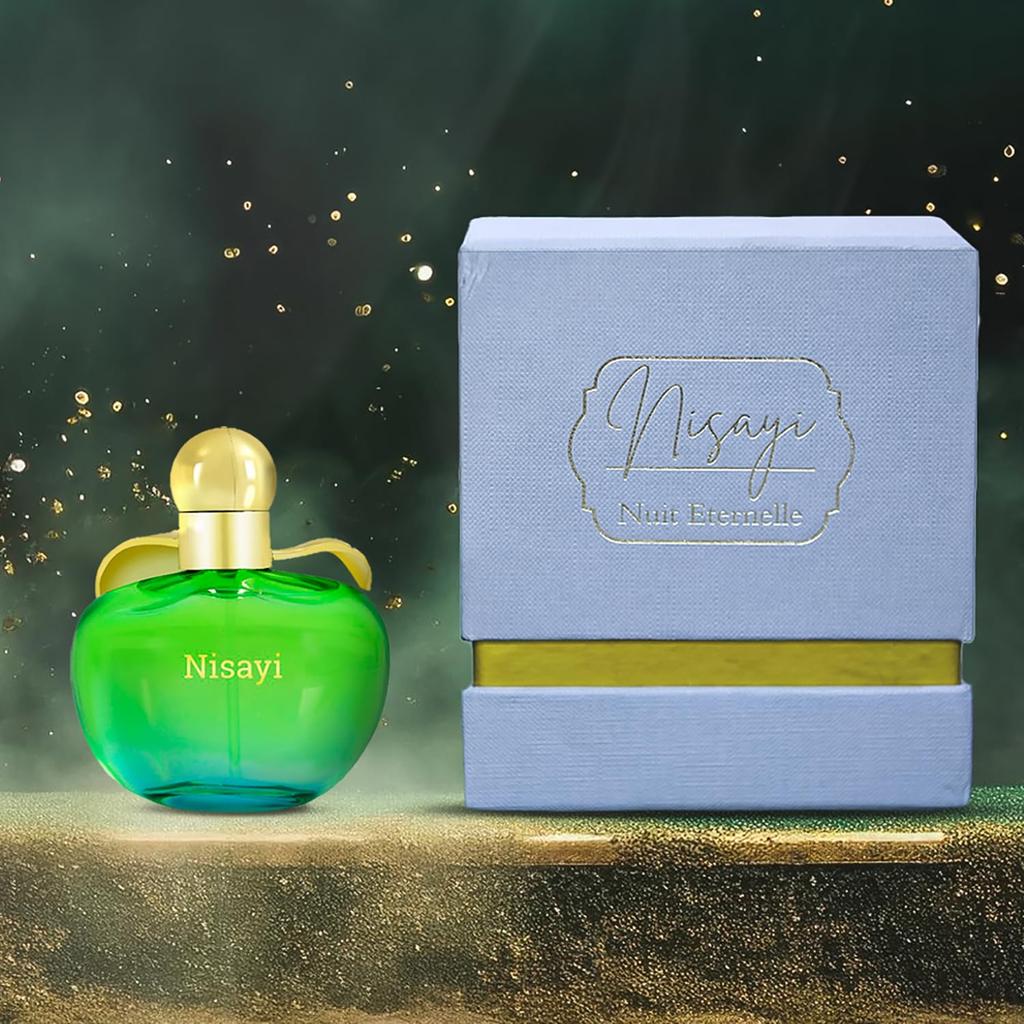 Premium Nuit Eternelle Luxury Perfume for Men & Women |  Nectarine, Orange, Honeysuckle, Pearwood & Cedarwood Notes | 100ml