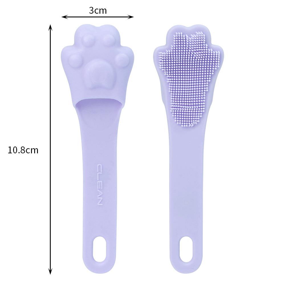 Soft Silicone Facial Cleansing Brush 2 in 1 Silicone Face Mask Brush & Face Scrubber For Exfoliating Massaging Remove Blackhead