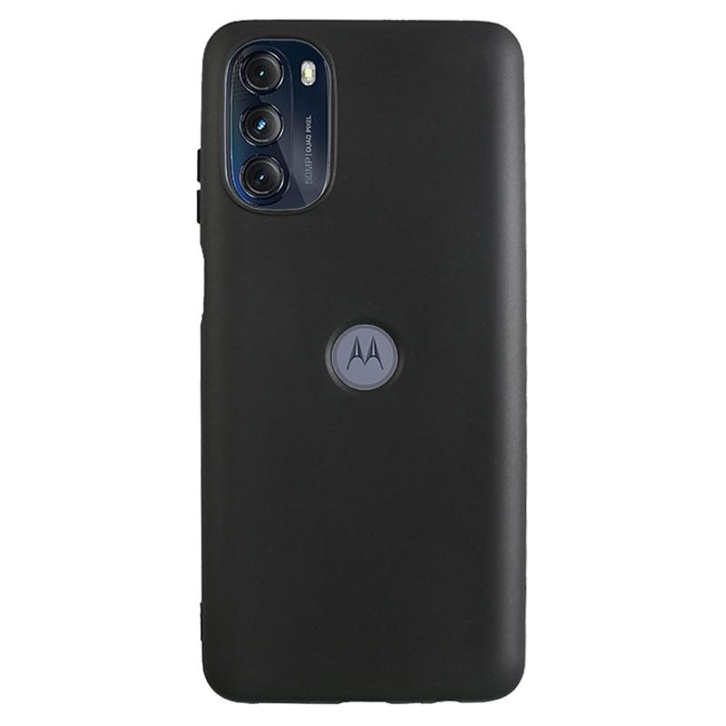 

Для Motorola Мото G (2022) Матовый чехол для телефона 5G Матовая задняя крышка из ТПУ с защитой от царапин Black