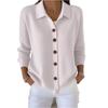 Women's Fashionable Long-sleeved Solid-color Pullover Knitted Sweater Top