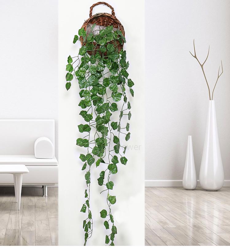 Artificial Pothos Vines: Indoor Decorative Rattan Faux Greenery for Walls and Living Rooms
