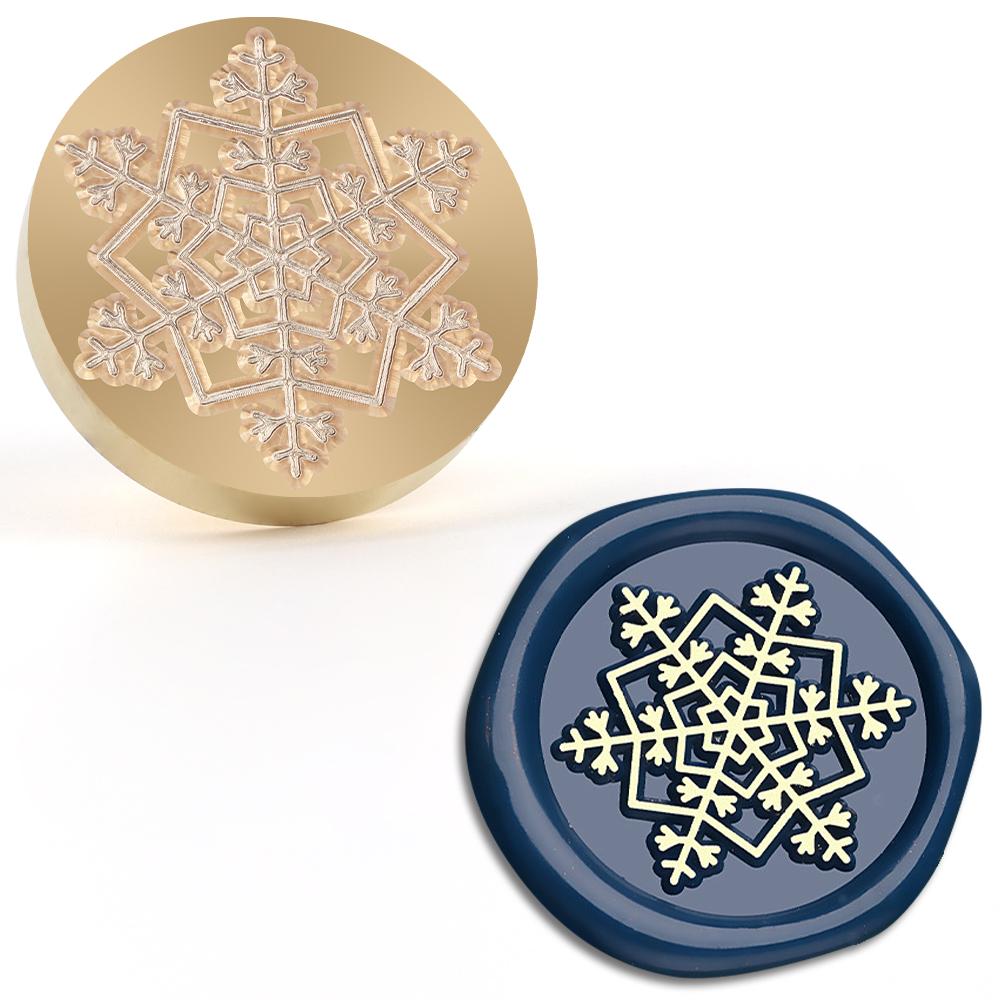

Christmas Snowflake, Bell and Angel Wax Seal Stamp, Brass Sealing Wax Stamp for Wedding Invitations, Christmas Cards, Envelopes