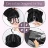 Plussign Wig Storage Bag With Hanger Holder Case Wigs Pouch Water Dust-Proof Organizer Protect For Professional Hair Extensions