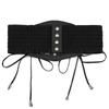 Punk Fashion Elastic Design Lace Belts Retro Style On Shirt Corset Belts Tie Rope Wide Belt Women