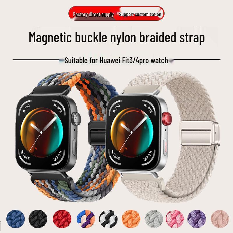Huawei FIT4 Pro Nylon Woven Magnetic Watch Band for HUAWEI Watch Fit3