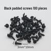 Golden, Silver, and Black Self-Tapping Wide Head Screws with Washers