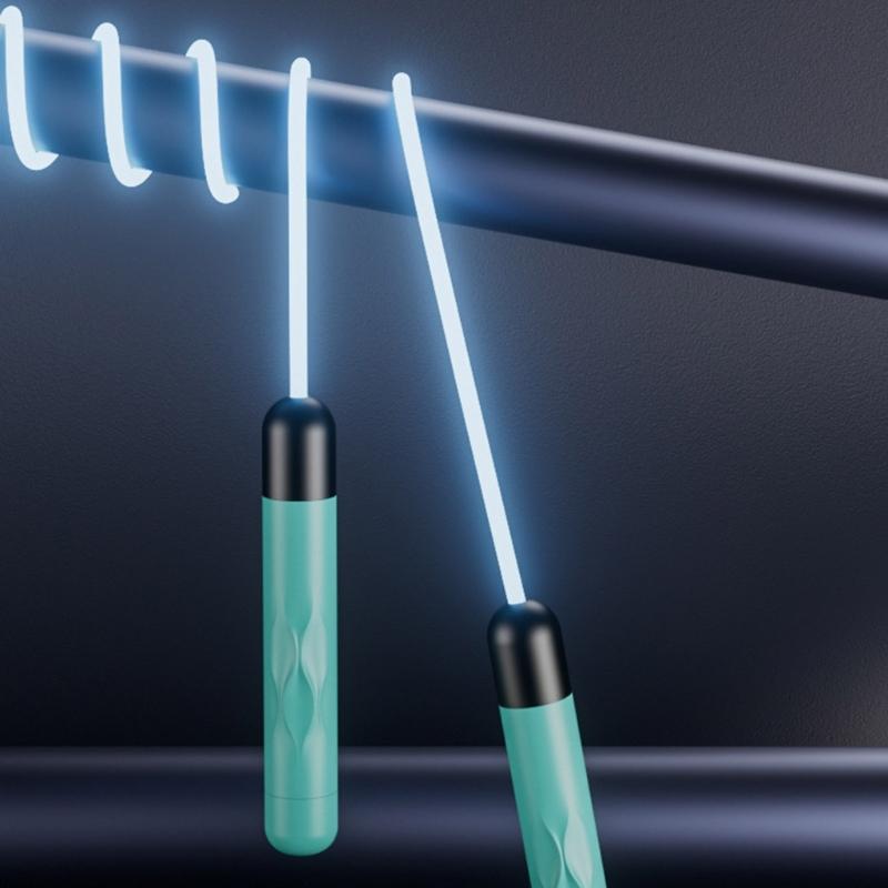 LED Exercise Jump Ropes Light Up Rope Training Sports Equipment Skipping Rope Fitness Adjustable Night Glowing Skip Rope