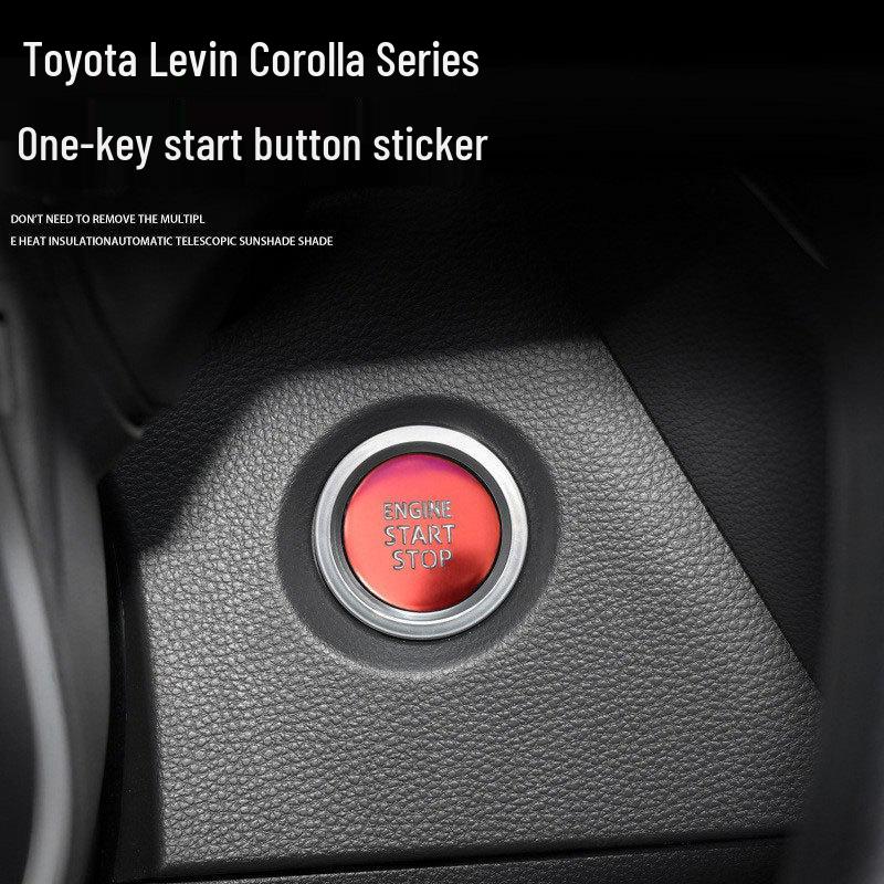 22-24 Toyota Corolla Mittelkonsolen-Knopf Metallaufkleber