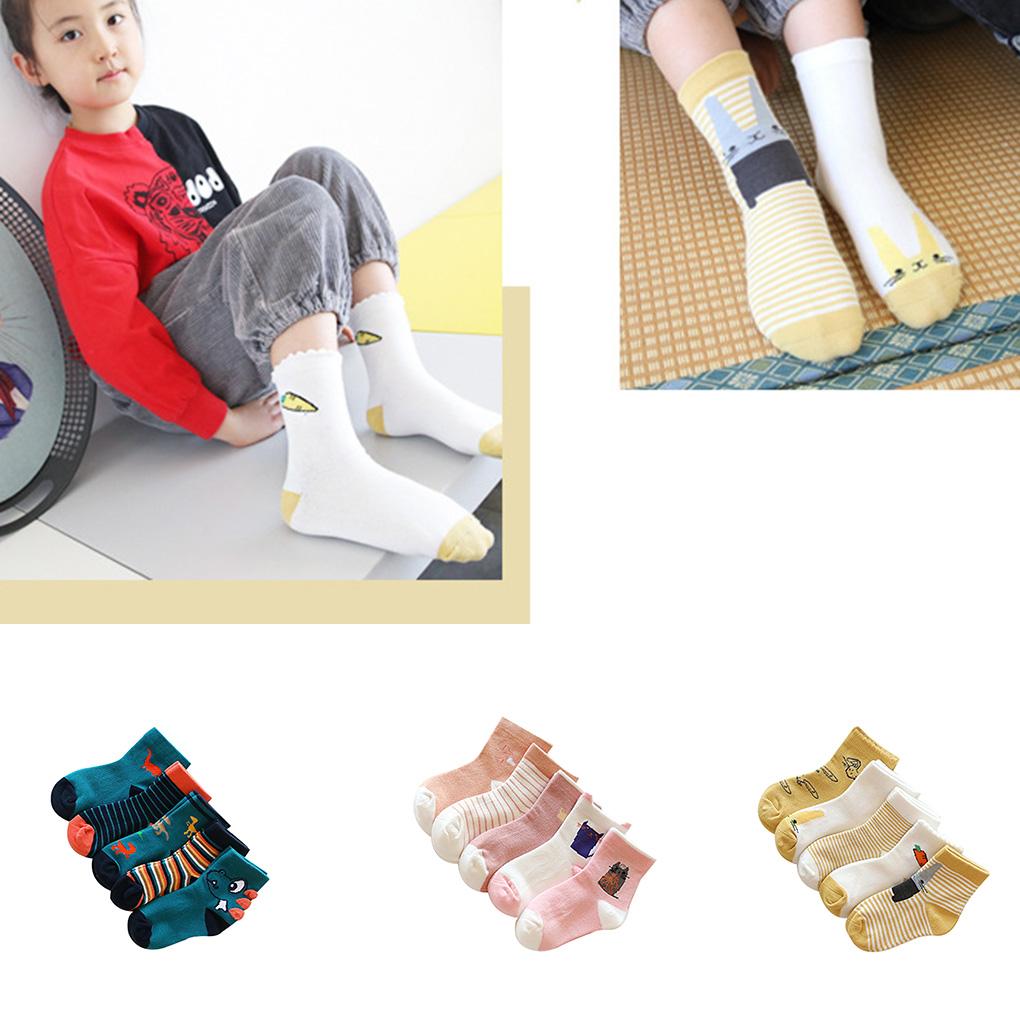 5 Pair Baby Boy Socks Children Autumn Winter Boy Socks Cartoon Socks Girls Kids Breathable Cotton Sport Sock