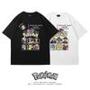 Pokémonthemed Joint Product Shortsleeved Tshirt for Both Men and Women Featuring The Cartoon Character Pikachu In Summer