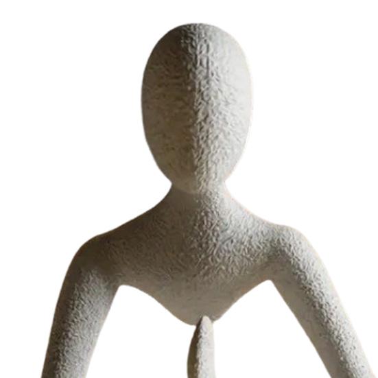 Abstrakte Denker Statue Sitzt in Meditation für Zuhause Bücherregal Schrank Schreibtisch Philosophenfigur Dekoration